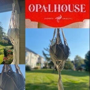 Opalhouse 42” Macrame Hanging Plant Holder